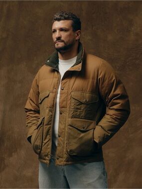 Filson Down Cruiser XL Dark Tan Waxed Down Hunting Field Coat Rare Sold Out